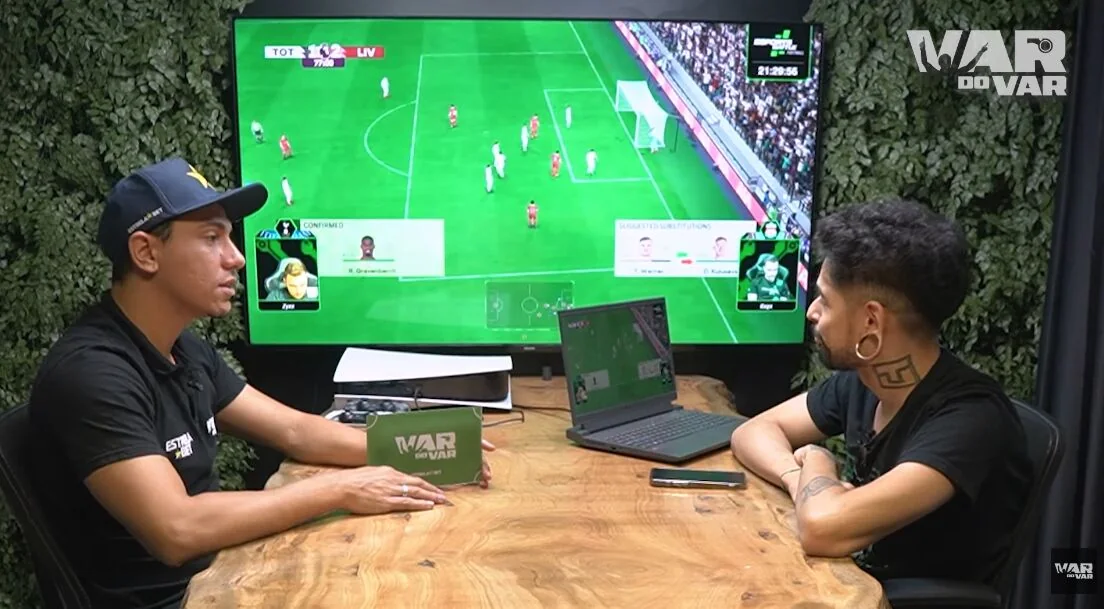 Thiago Jesus no programa VAR do VAR, da Band Minas